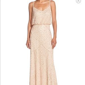 Adrianna Papell  : Blush Long Beaded Blouson